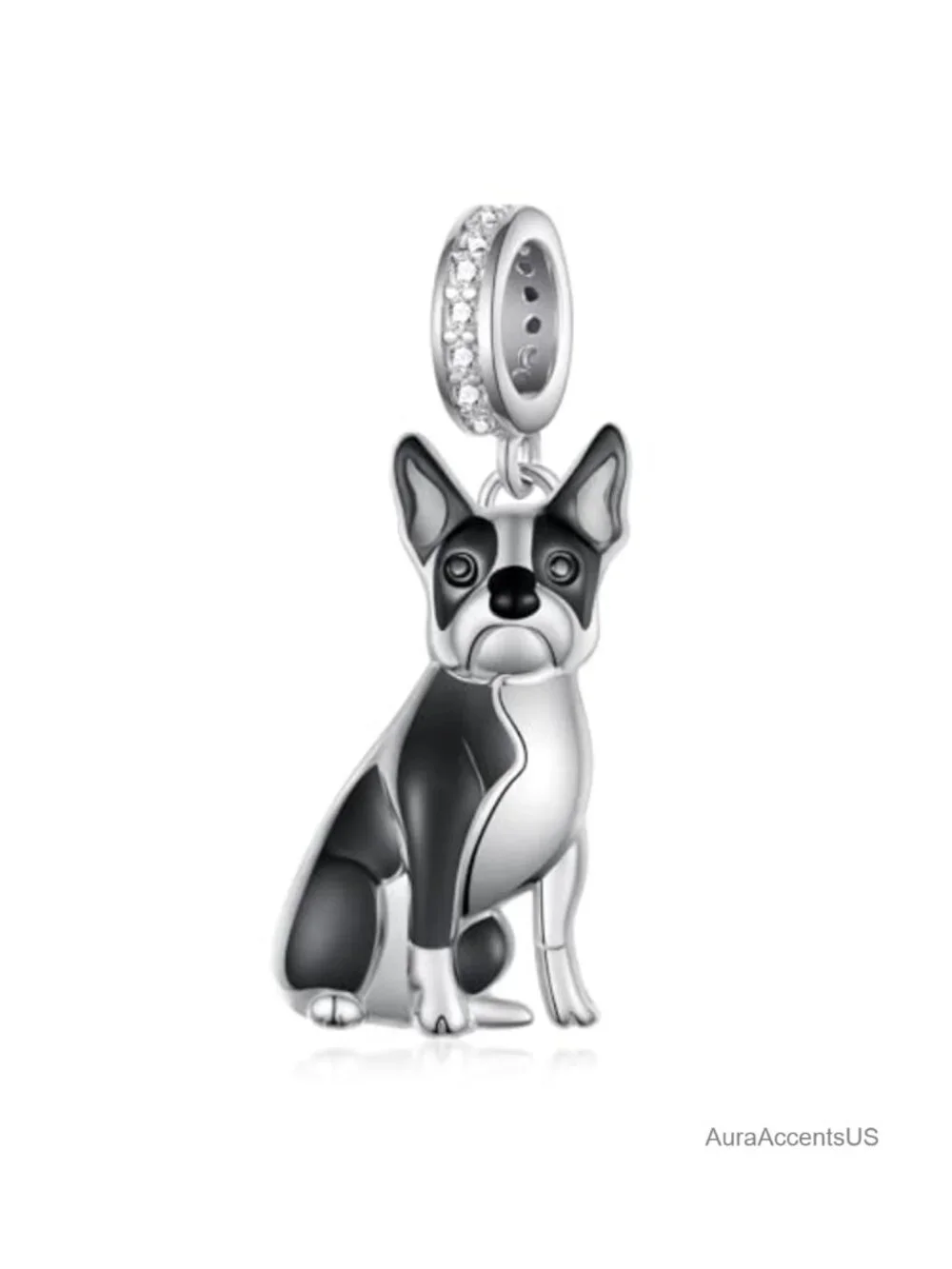Bichon Frise/Schnauzer/Boston Terrier Dog Charms S925 Sterling Silver Charm for